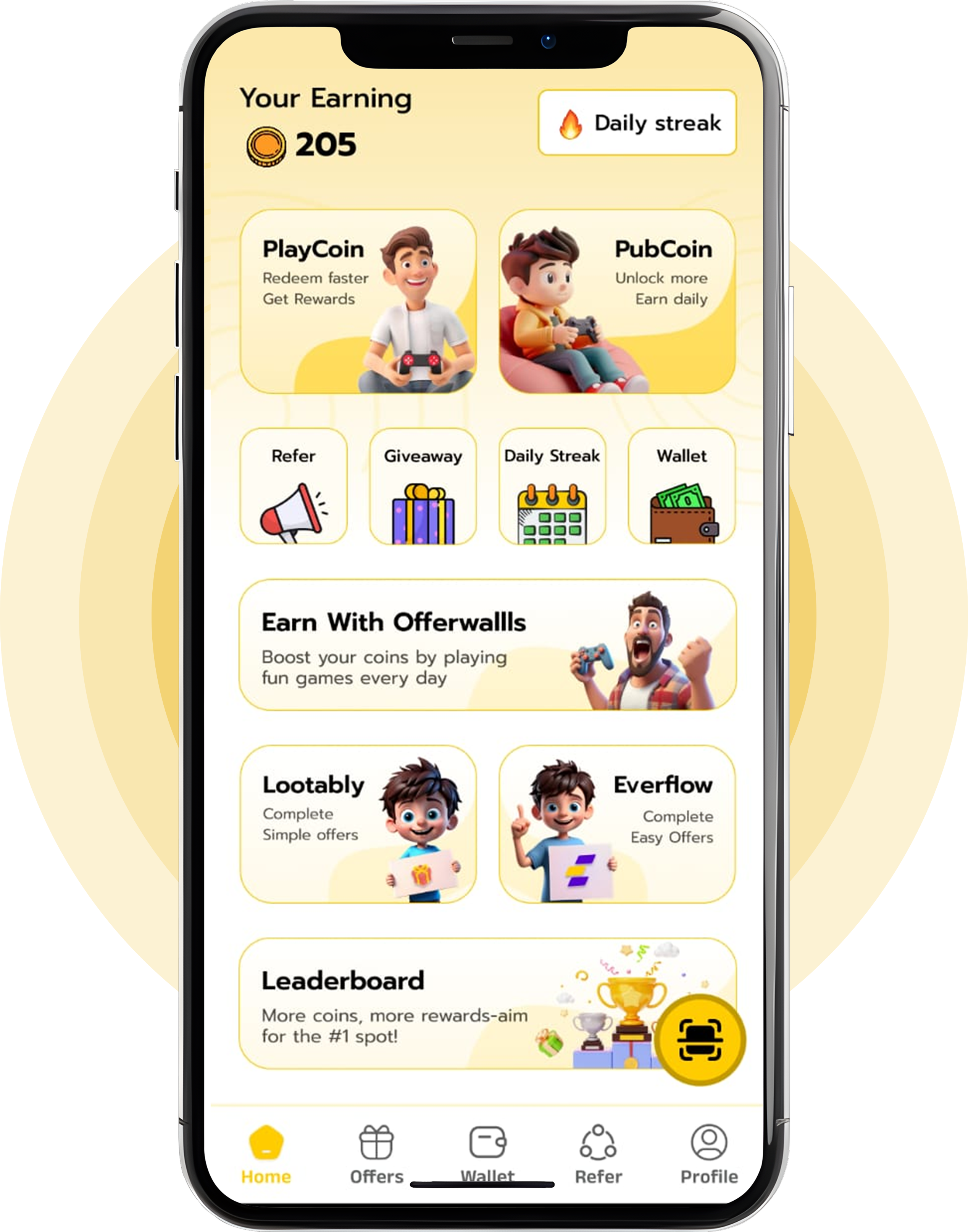 GoldiCash App Screen